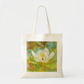 Titel Wasserfarbe Magnolia Bloom Tote Tasche
