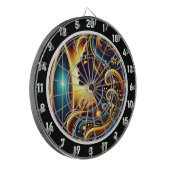 Titel: Wave Rider's Golden Escape Dartscheibe (Vorderseite Links)