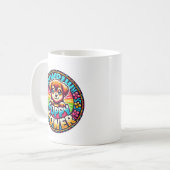 Titel: Welpe Power - Niedlich & farbenfroh Hund Kaffeetasse (Vorderseite Links)