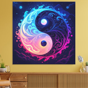 *Titel:*   „Yin & Yang – Harmonie der Gegensätze“  Leinwanddruck