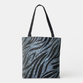 Titel: Zebra Skin Collection Personalisiert Tote B Tasche (Rückseite)