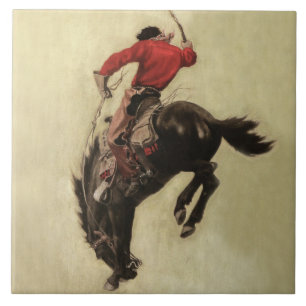 Titelbild der „Bucking Bronco“-Zeitschrift von NC Fliese