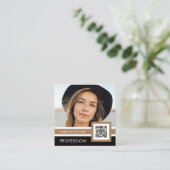 Titelbild des Fotos Quadratische Visitenkarte (Stehend Vorderseite)