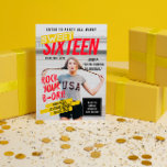 Titelbild des Magazins | PARTY 16 . GEBURTSTAG Einladung<br><div class="desc">Coole und frische Sweet 16 Party Einladung,  die aussieht wie ein Titelblatt,  in den Farben des Pops.</div>