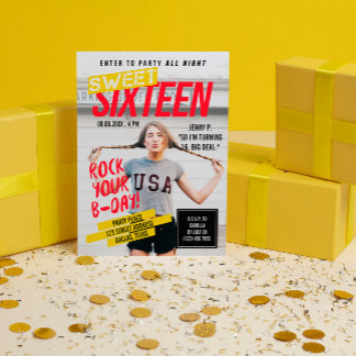 Titelbild des Magazins | PARTY 16 . GEBURTSTAG Einladung