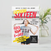 Titelbild des Magazins | PARTY 16 . GEBURTSTAG Einladung (Stehend Vorderseite)