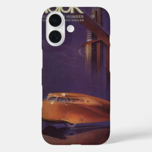 Titelbild des Vintage Motor Magazins, futuristisch iPhone 16 Hülle