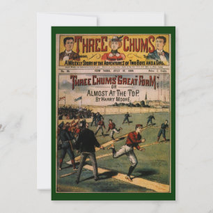 Titelbild des Vintage-Sport-Baseball-Magazins Thre