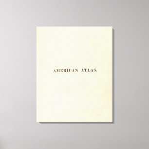 Titelblatt-Amerikaner-Atlas Leinwanddruck
