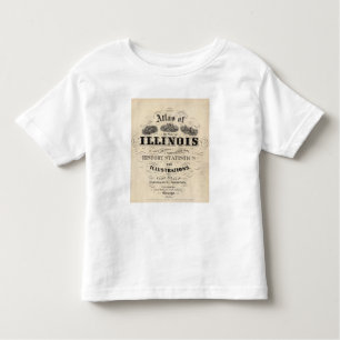 Titelblatt-Atlas des Staat von Illinois Kleinkind T-shirt