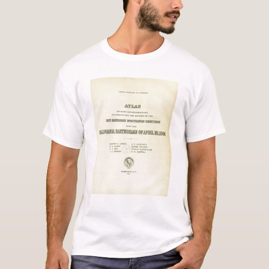 Titelblatt-Atlas-Kalifornien-Erdbeben T-Shirt (Vorderseite)