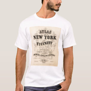 Titelblatt-Atlas von New York, Nähe T-Shirt