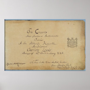 Titelblatt der 'Brandenburg-Konzerte Poster