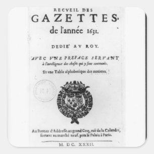 Titelblatt der ersten Sammlung von 'La Quadratischer Aufkleber