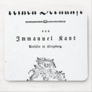 Titelblatt 'der Kritik von reinem Mousepad