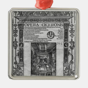 Titelblatt "der Oper Ciceronis", veröffentlicht Ornament Aus Metall