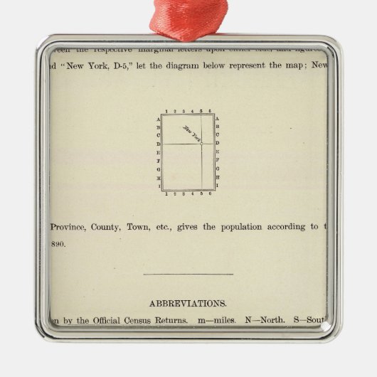 Titelblatt der Rückseite indexierte Atlas Ornament Aus Metall (Vorne)