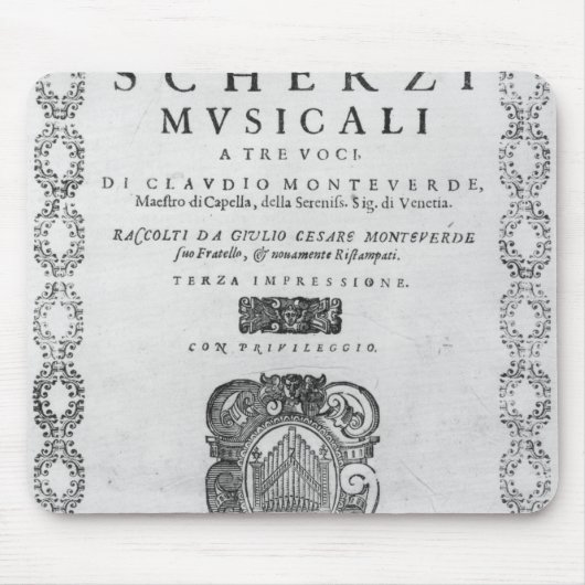 Titelblatt der 'Scherzi Musicali Mousepad (Vorne)