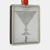 Titelblatt der Sprichwörter von ERASMUS Silbernes Ornament (Rechts)