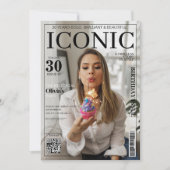 Titelblatt der Zeitschrift qr Party 30. Geburtstag Einladung (Vorderseite)