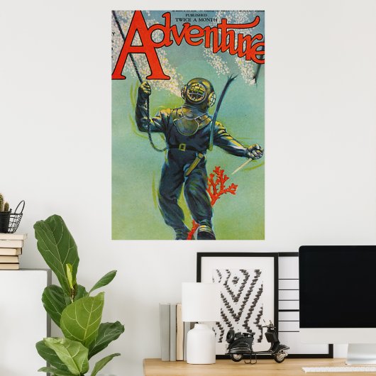 Titelblatt des Adventure Magazins Poster (Heimbüro)