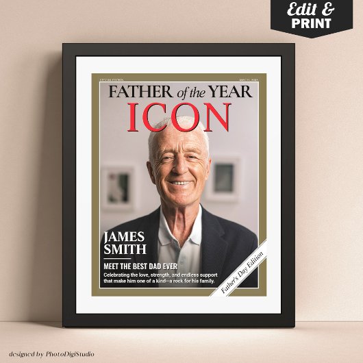 Titelblatt des Magazins Custom Vathers Day, Gesche Poster