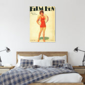 Titelblatt des Magazins Film Spaß 2 Leinwanddruck (Insitu (Schlafzimmer))