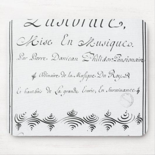 Titelblatt des 'Pastorale Mousepad (Vorne)