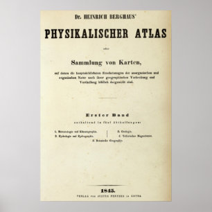 Titelblatt-Dr. Heinrich Berghaus Poster