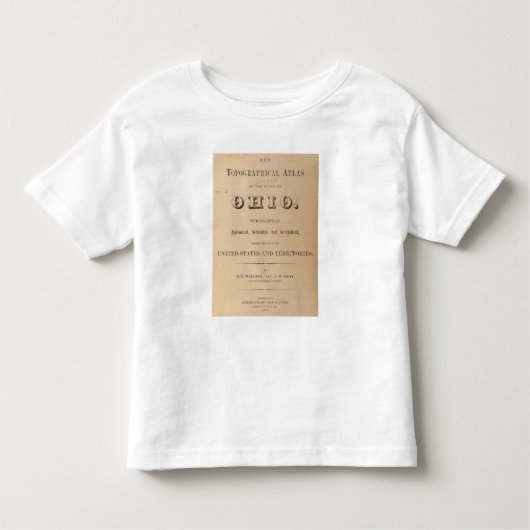 Titelblatt eines topographischen Atlasses Kleinkind T-shirt (Vorderseite)