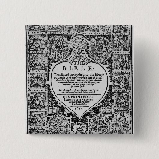 Titelblatt für die englische Übersetzung Button (Vorderseite)