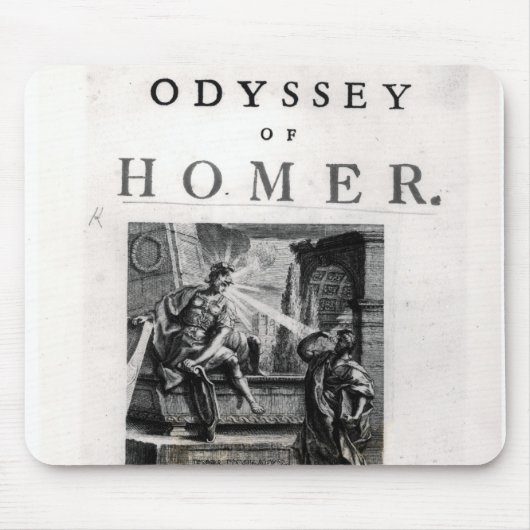 Titelblatt für "die Odyssee" durch Homer Mousepad (Vorne)