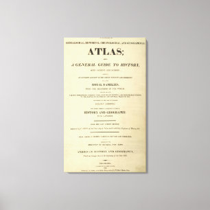 Titelblatt-komplettes Abstammungs, historisch Leinwanddruck