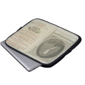 Titelblatt- und Porträtfrontispiz des Autors Laptopschutzhülle (Vorne Knopf)