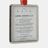 Titelblatt, 'vom Leben von Samuel Johnson Silbernes Ornament (Rechts)