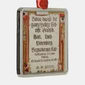 Titelblatt von der Luther Bibel, c.1530 Silbernes Ornament (Rechts)