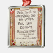 Titelblatt von der Luther Bibel, c.1530 Silbernes Ornament (Links)