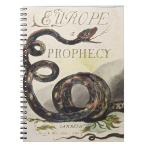 Titelblatt von "Europa. Eine Prophezeiung", 1794 Notizblock