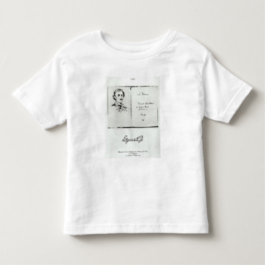 Titelblatt von "Les Poemes" durch Edgar Allan Poe Kleinkind T-shirt (Vorderseite)