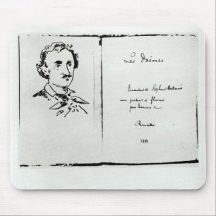 Titelblatt von "Les Poemes" durch Edgar Allan Poe Mousepad