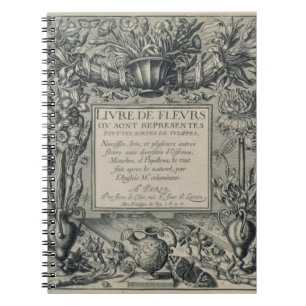 Titelblatt von "Livre-DES Fleurs" durch Jean Le Notizblock