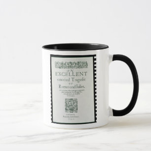 Titelblatt 'von Romeo und von Juliet Tasse
