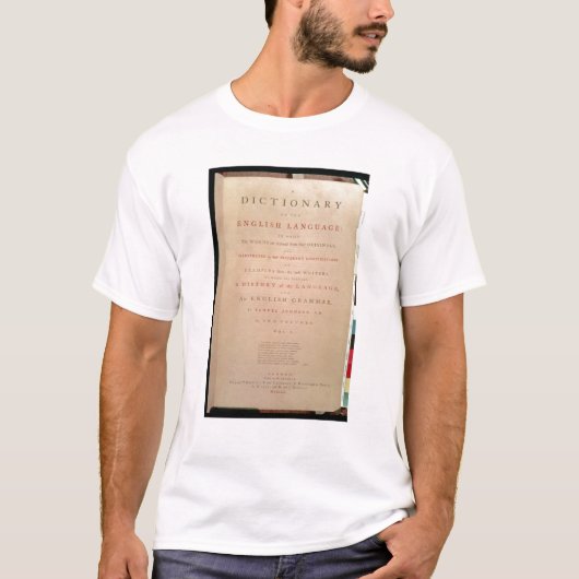 Titelblatt von Volumen I Englisch T-Shirt (Vorderseite)
