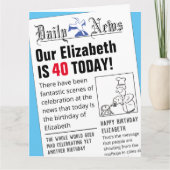 Titelformat der Zeitung Karte (Vorderseite)