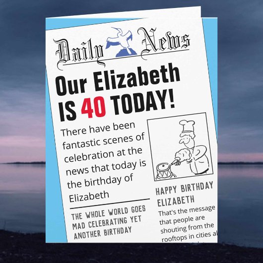 Titelformat der Zeitung Karte