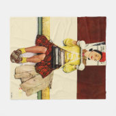 Titelmädchen Fleecedecke (Vorderseite (Horizontal))