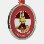 Titelmädchen Silbernes Ornament (Rechts)