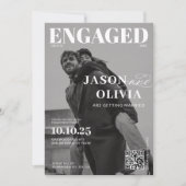 Titelpartei im Schwarz-Weiß-Magazin Einladung (Vorderseite)