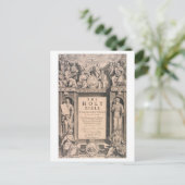 Titelseite der antiken ersten Ausgabe King James B Postkarte (Stehend Vorderseite)