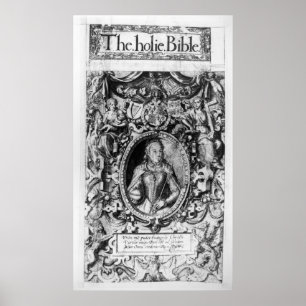 Titelseite der Bischofsbibel, Pub. 1568 Poster